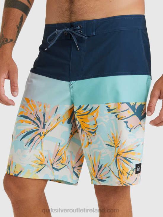 Men Quiksilver SurfSilk Panel 20 Boardshorts N02TD1450 insignia blue