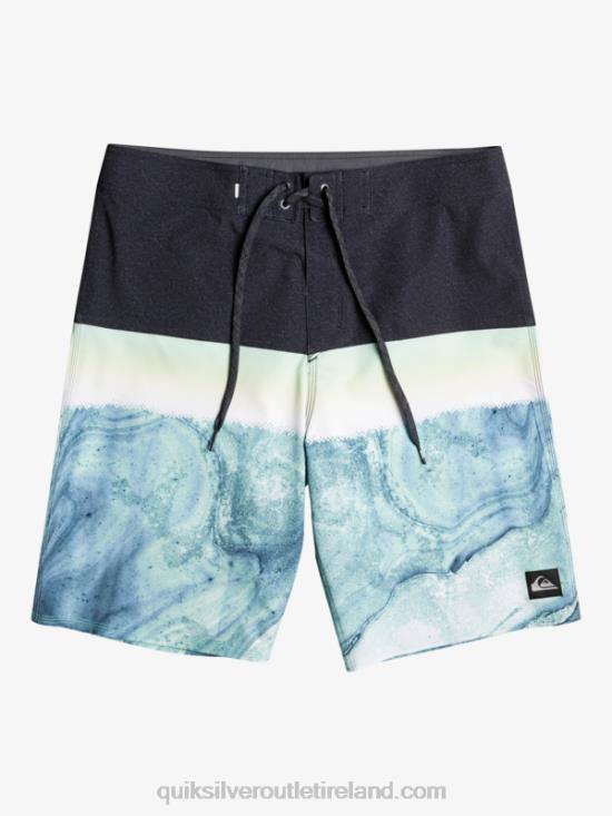Men Quiksilver SurfSilk Panel 20 Boardshorts N02TD1451 green ash