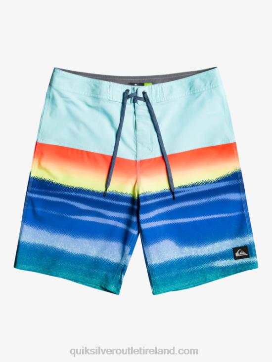 Men Quiksilver SurfSilk Panel 20 Boardshorts N02TD1455 pool green