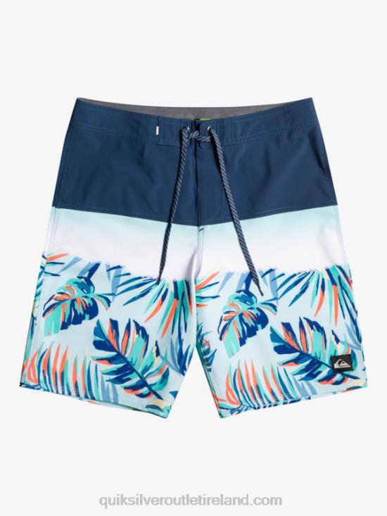 Men Quiksilver SurfSilk Panel 20 Boardshorts N02TD1456 insignia blue