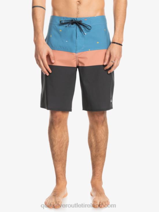 Men Quiksilver SurfSilk Panel 20 Boardshorts N02TD1458 provincial blue
