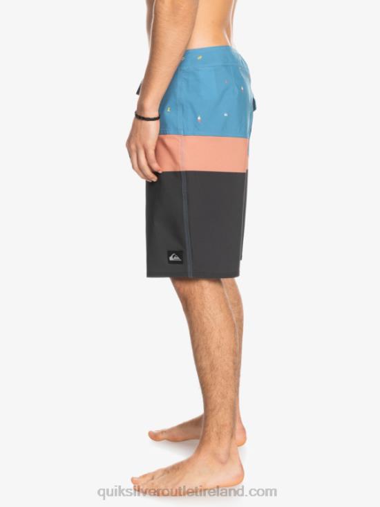 Men Quiksilver SurfSilk Panel 20 Boardshorts N02TD1458 provincial blue