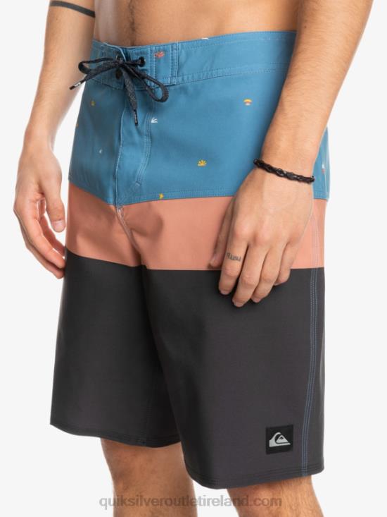 Men Quiksilver SurfSilk Panel 20 Boardshorts N02TD1458 provincial blue