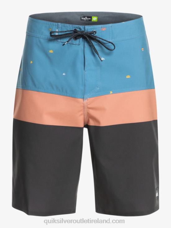 Men Quiksilver SurfSilk Panel 20 Boardshorts N02TD1458 provincial blue