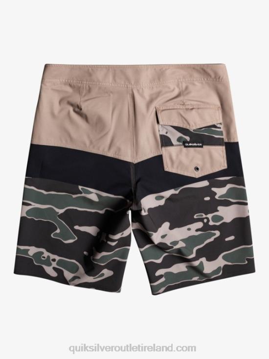 Men Quiksilver SurfSilk Panel 20 Boardshorts N02TD1460 fallen rock