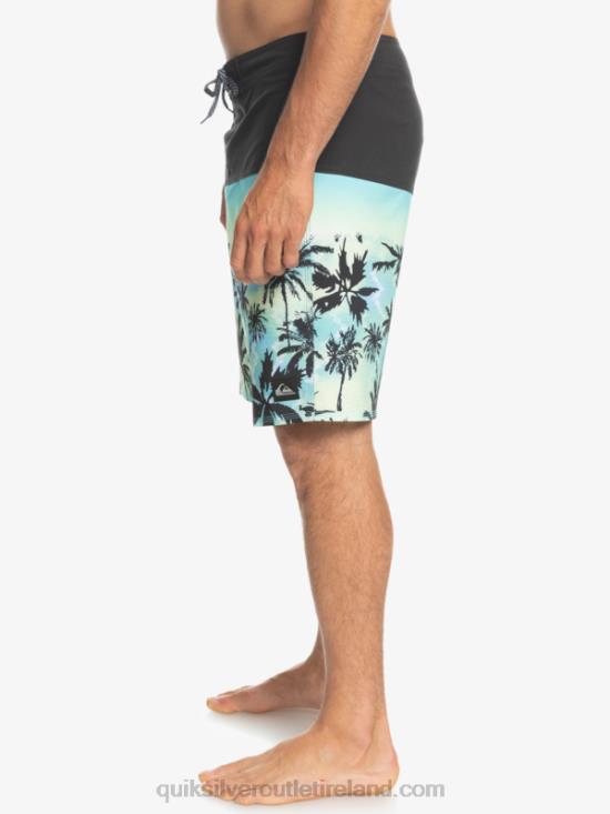 Men Quiksilver SurfSilk Panel 20 Boardshorts N02TD1461 tarmac