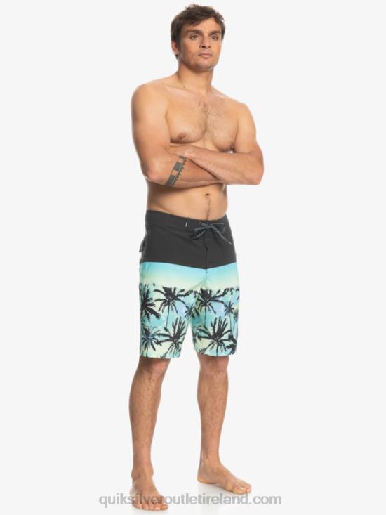 Men Quiksilver SurfSilk Panel 20 Boardshorts N02TD1461 tarmac