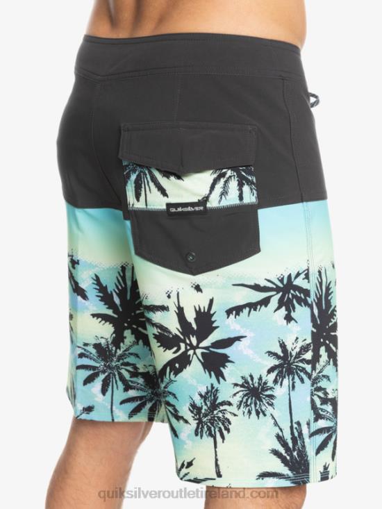Men Quiksilver SurfSilk Panel 20 Boardshorts N02TD1461 tarmac