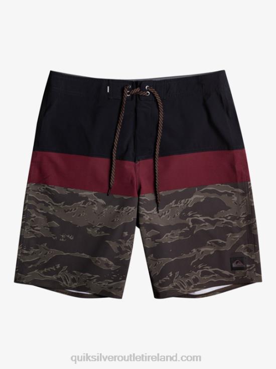 Men Quiksilver SurfSilk Panel 20 Boardshorts N02TD1785 black
