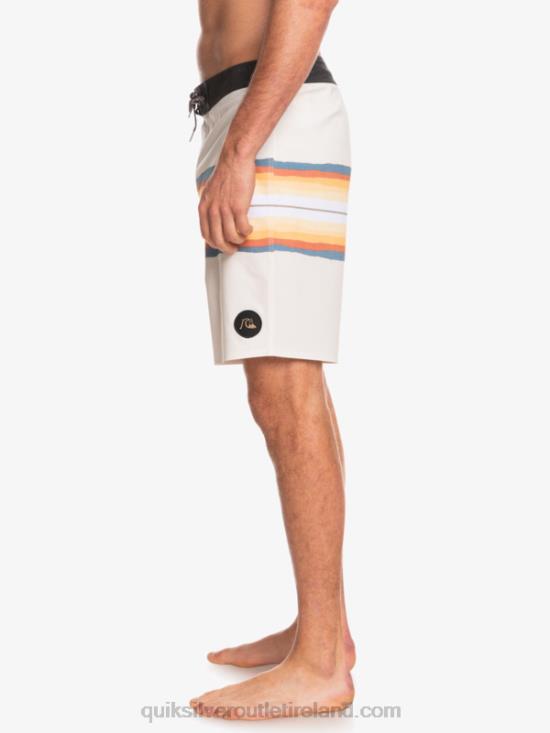 Men Quiksilver SurfSilk Resin Tint 19 Boardshorts N02TD1445 antique white