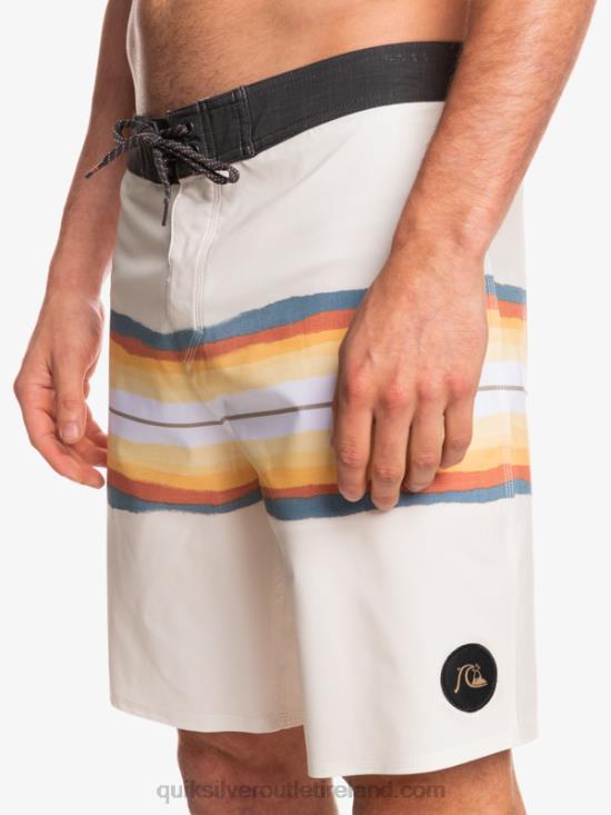 Men Quiksilver SurfSilk Resin Tint 19 Boardshorts N02TD1445 antique white