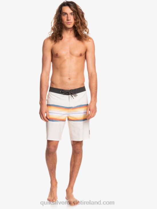 Men Quiksilver SurfSilk Resin Tint 19 Boardshorts N02TD1445 antique white
