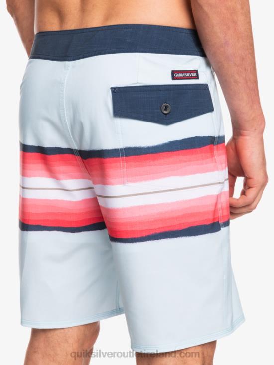 Men Quiksilver SurfSilk Resin Tint 19 Boardshorts N02TD1447 blue grey