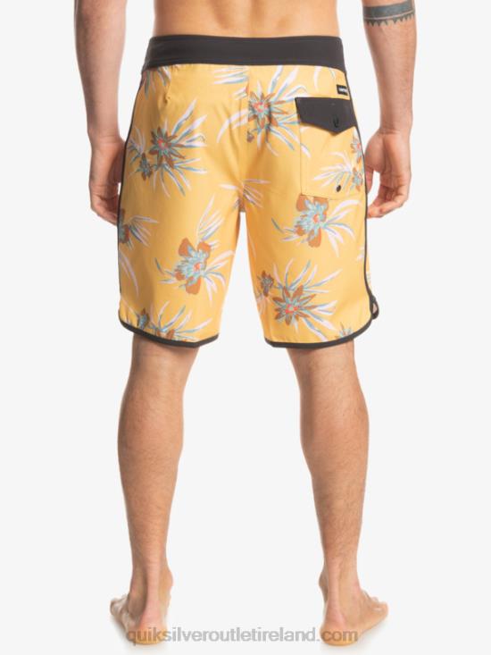 Men Quiksilver SurfSilk Scallop 19 Boardshorts N02TD1491 ochre