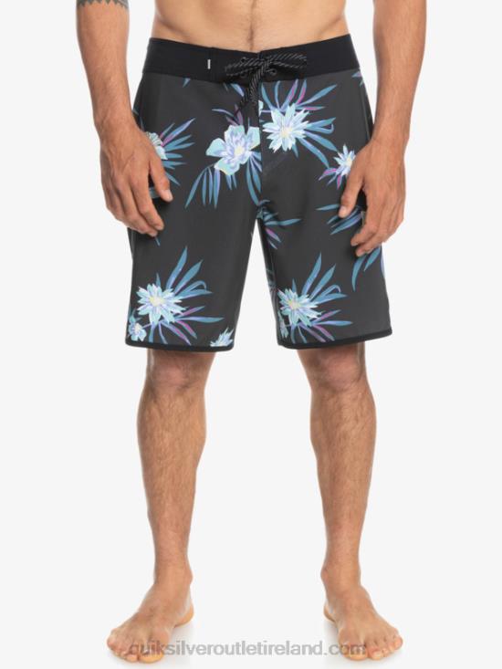 Men Quiksilver SurfSilk Scallop 19 Boardshorts N02TD1493 tarmac