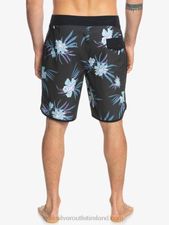 Men Quiksilver SurfSilk Scallop 19 Boardshorts N02TD1493 tarmac