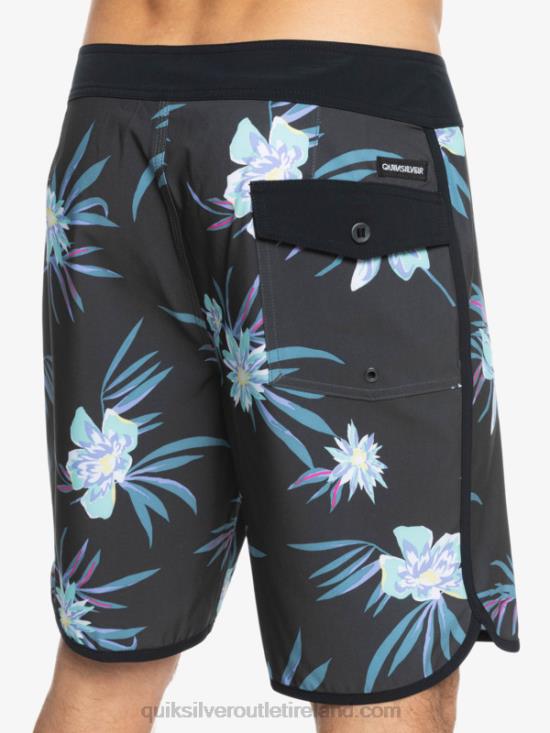 Men Quiksilver SurfSilk Scallop 19 Boardshorts N02TD1493 tarmac