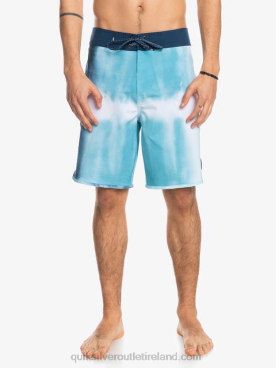 Men Quiksilver SurfSilk Scallop 19 Boardshorts N02TD1494 delph blue