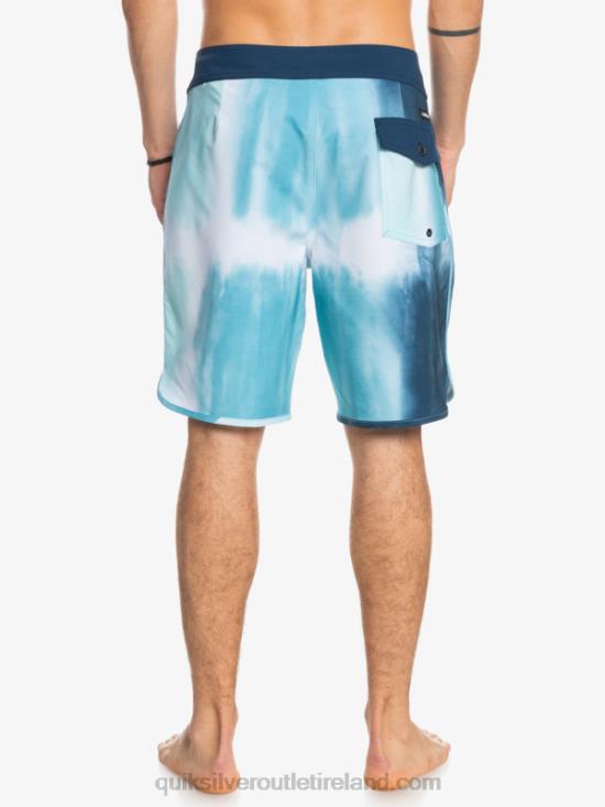 Men Quiksilver SurfSilk Scallop 19 Boardshorts N02TD1494 delph blue