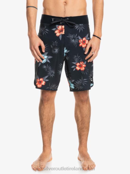 Men Quiksilver SurfSilk Scallop 19 Boardshorts N02TD1496 black