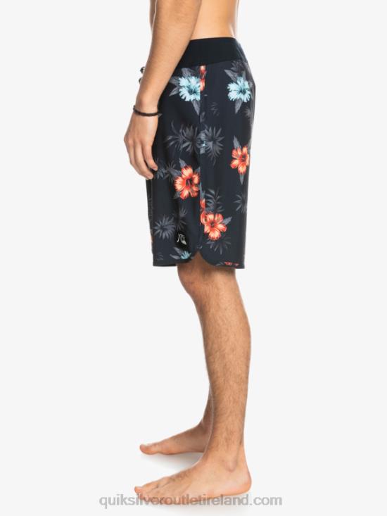 Men Quiksilver SurfSilk Scallop 19 Boardshorts N02TD1496 black