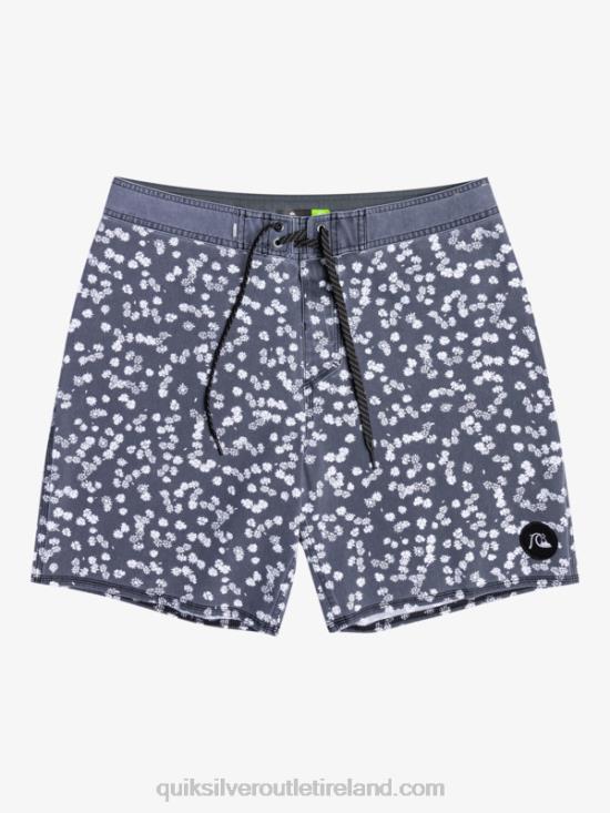 Men Quiksilver SurfSilk Washed 18 Boardshorts N02TD1755 black