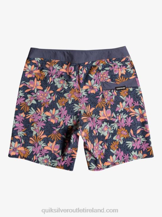 Men Quiksilver SurfSilk Washed 18 Boardshorts N02TD1756 iron gate