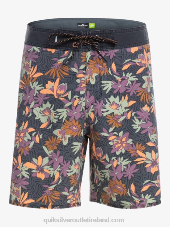 Men Quiksilver SurfSilk Washed 18 Boardshorts N02TD1756 iron gate