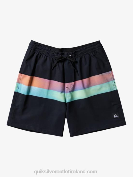 Men Quiksilver Surfsilk Air-Brush 17 Volleys N02TD654 black