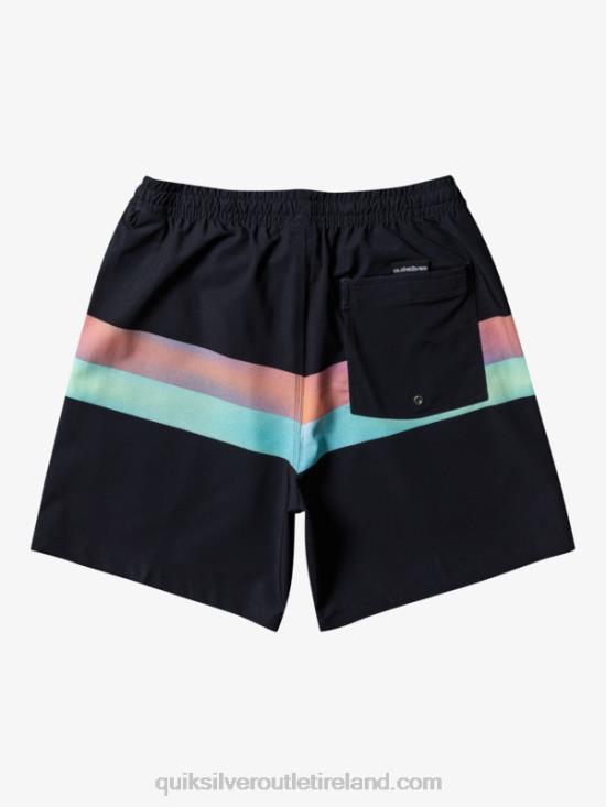 Men Quiksilver Surfsilk Air-Brush 17 Volleys N02TD654 black