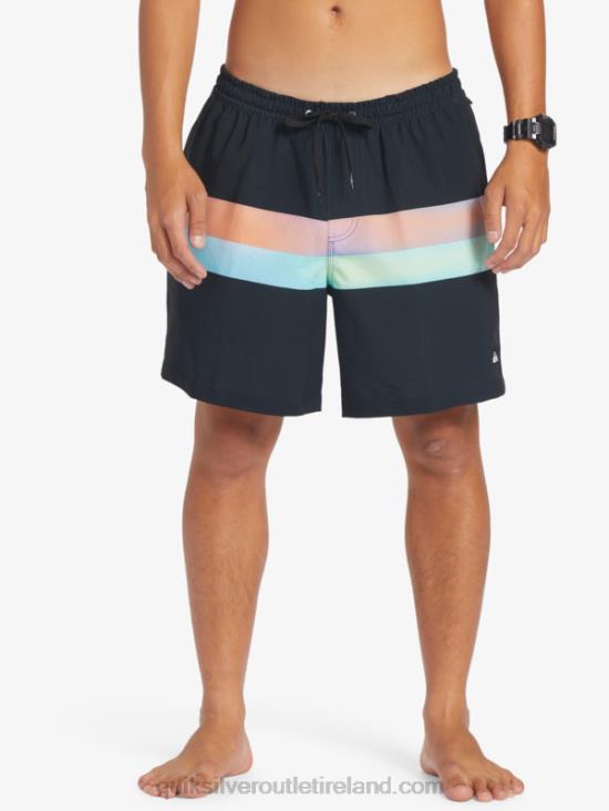 Men Quiksilver Surfsilk Air-Brush 17 Volleys N02TD654 black