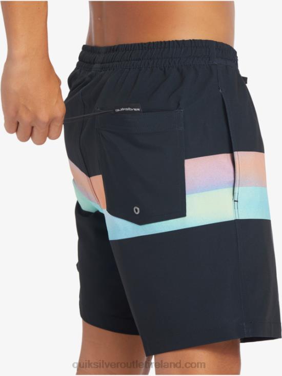 Men Quiksilver Surfsilk Air-Brush 17 Volleys N02TD654 black
