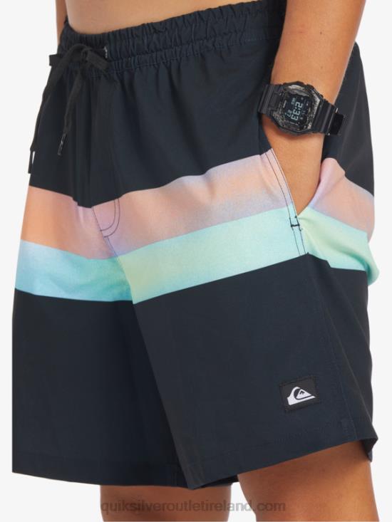 Men Quiksilver Surfsilk Air-Brush 17 Volleys N02TD654 black