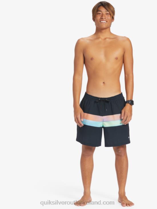 Men Quiksilver Surfsilk Air-Brush 17 Volleys N02TD654 black
