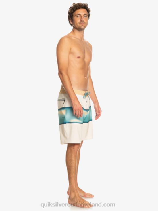 Men Quiksilver Surfsilk Air Brush 19 Boardshorts N02TD646 birch