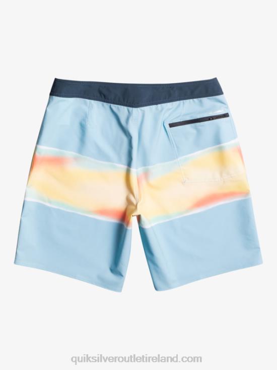 Men Quiksilver Surfsilk Air Brush 19 Boardshorts N02TD648 sky blue