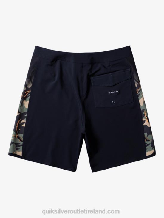 Men Quiksilver Surfsilk Arch 18 Boardshorts N02TD310 four leaf clover
