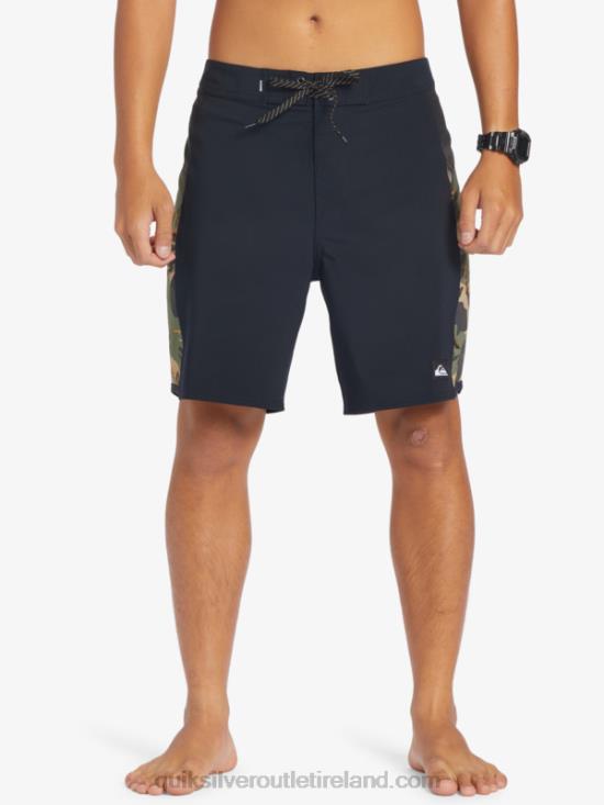 Men Quiksilver Surfsilk Arch 18 Boardshorts N02TD310 four leaf clover