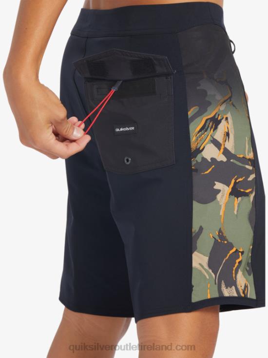 Men Quiksilver Surfsilk Arch 18 Boardshorts N02TD310 four leaf clover