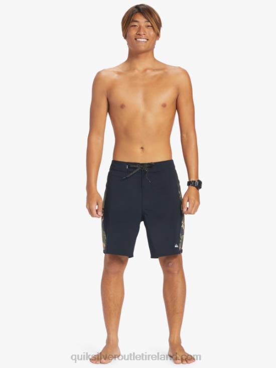 Men Quiksilver Surfsilk Arch 18 Boardshorts N02TD310 four leaf clover