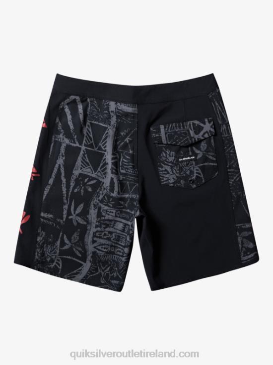 Men Quiksilver Surfsilk Arch Hawaii 19 Boardshorts N02TD637 black
