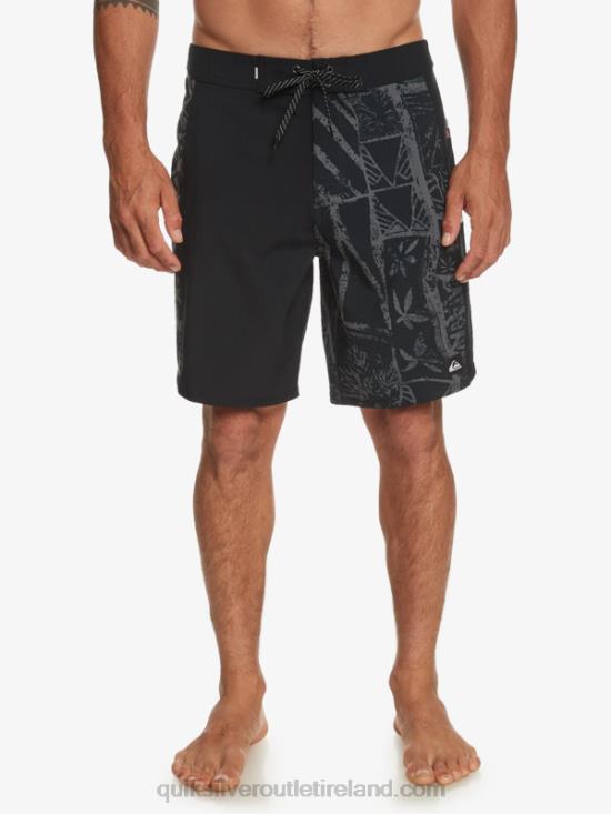 Men Quiksilver Surfsilk Arch Hawaii 19 Boardshorts N02TD637 black