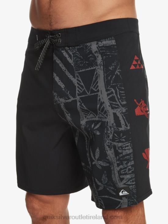 Men Quiksilver Surfsilk Arch Hawaii 19 Boardshorts N02TD637 black