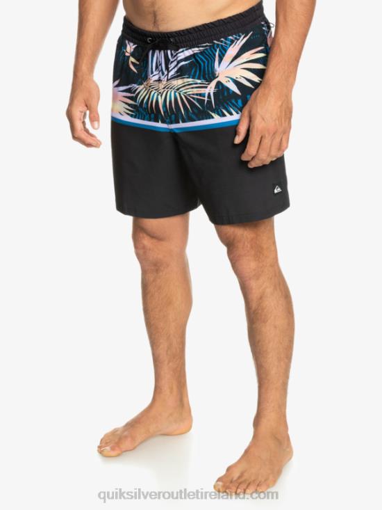 Men Quiksilver Surfsilk Division 17 Volleys N02TD1637 black