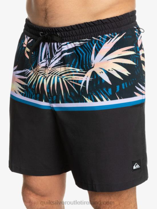Men Quiksilver Surfsilk Division 17 Volleys N02TD1637 black