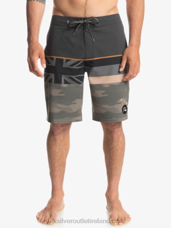 Men Quiksilver Surfsilk Faded Stripe 20 Boardshorts N02TD1603 grape leaf