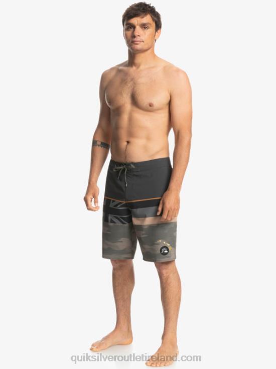 Men Quiksilver Surfsilk Faded Stripe 20 Boardshorts N02TD1603 grape leaf