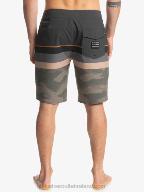 Men Quiksilver Surfsilk Faded Stripe 20 Boardshorts N02TD1603 grape leaf