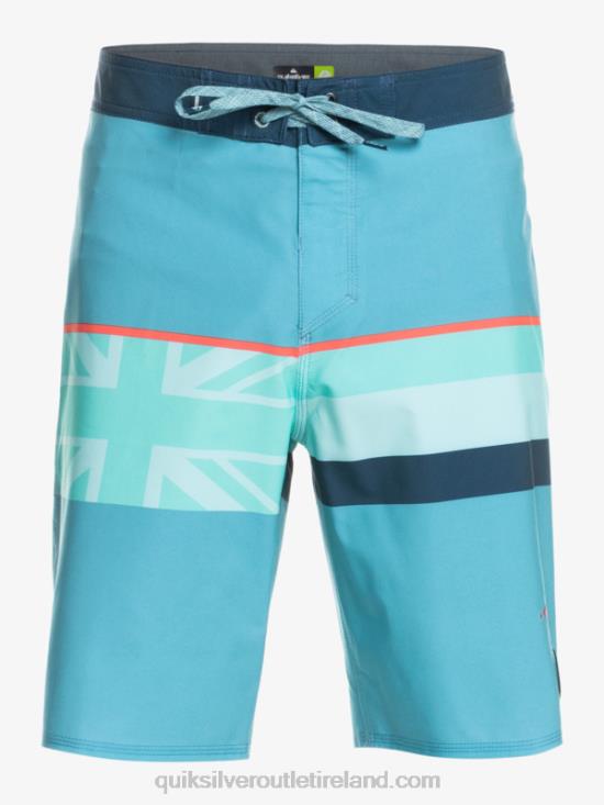 Men Quiksilver Surfsilk Faded Stripe 20 Boardshorts N02TD1604 delph blue