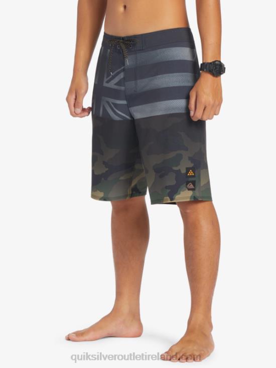 Men Quiksilver Surfsilk Hawaii Pride 20 Boardshorts N02TD181 black
